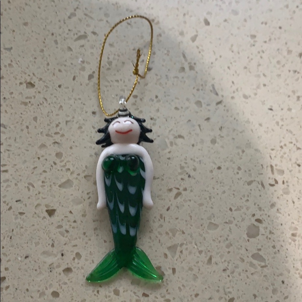 Glass Mermaid Ornament